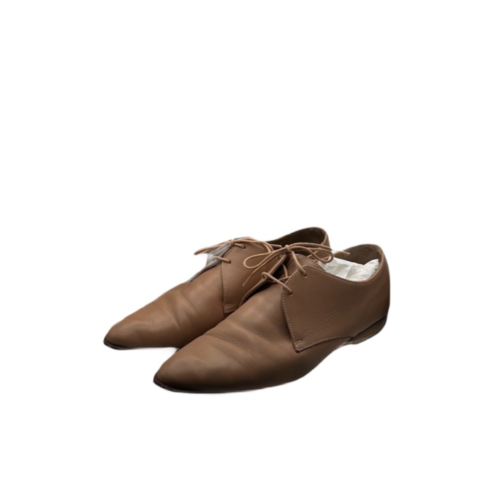 Everlane Sz 10 Tan Pink Oxfords Classic Leather Design